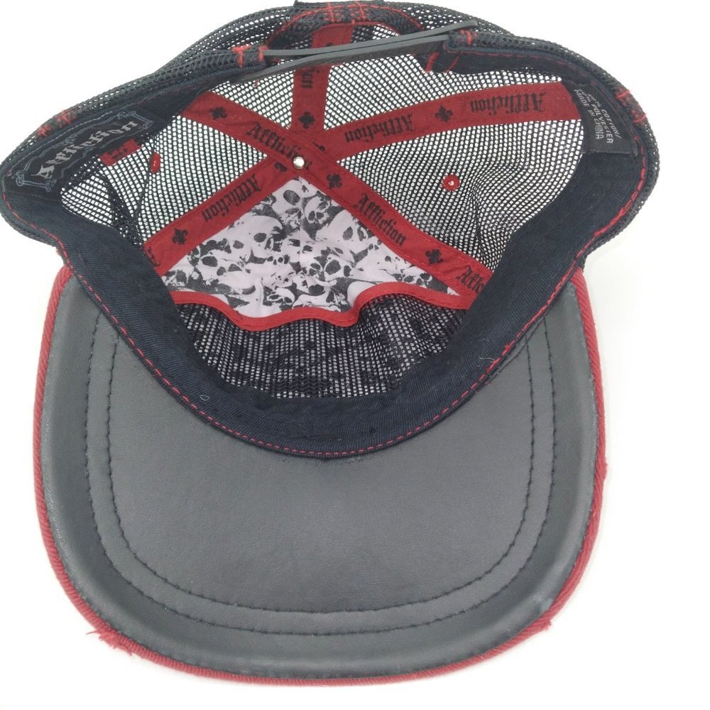 Affliction Live Fast Trucker Snapback Hat Men's R… - image 8